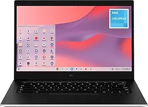 Samsung 14″ Galaxy Chromebook Go Laptop PC Computer, Intel Celeron N4500 Processor, 4GB RAM, 64GB Storage, ChromeOS, XE340XDA-KA2US, Student Laptop, Silver