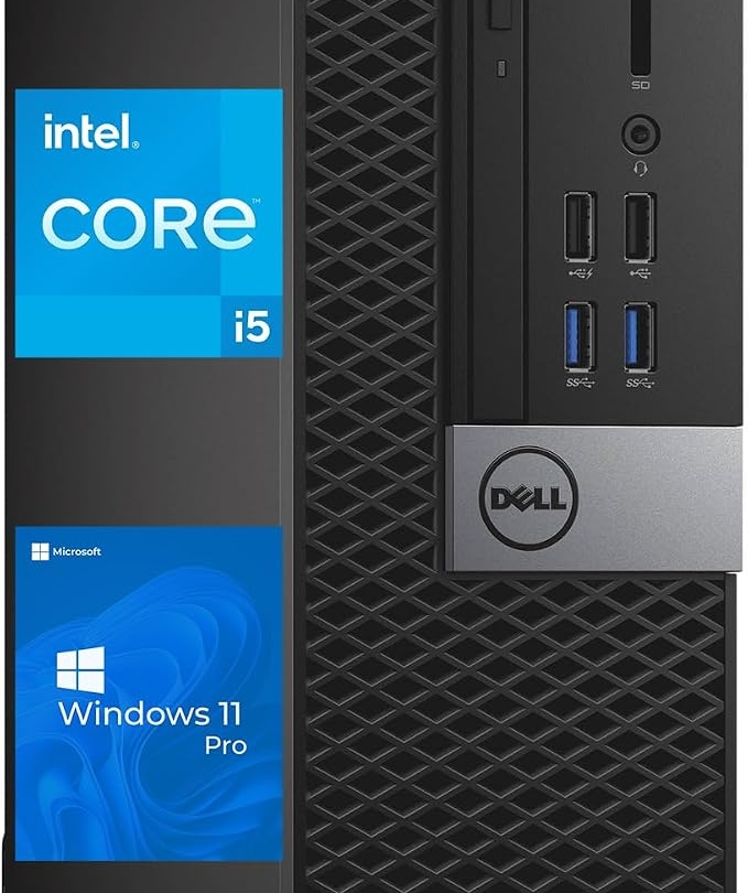 Dell OptiPlex 5040 SFF Desktop Computer PC, Intel Core i5-6500T, 8GB RAM, 256GB SSD, WiFi, Bluetooth, HDMI, Windows 11 Pro (Renewed)