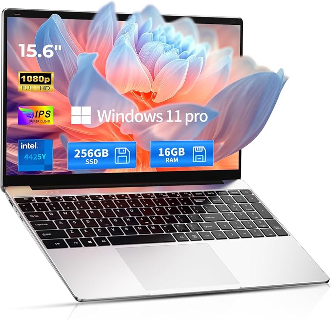 2026 Window 11 Pro Traditional Laptop Computer, 16GB RAM 256GB SSD for Business Student School College, 15.6″ FHD IPS Display, Lightweight Portable, 4H Battery, 3.5 lbs