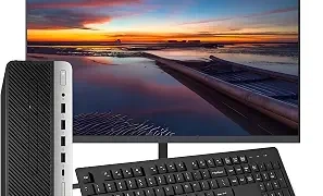 HP ProDesk 600 G3 SFF Desktop Computer with 21.5″ FHD Monitor, Intel Quad Core i5-6500, 16GB DDR4, 256GB SSD, DisplayPort, Keyboard & Mouse, WiFi, BT, Windows 11 Pro (Renewed), Black