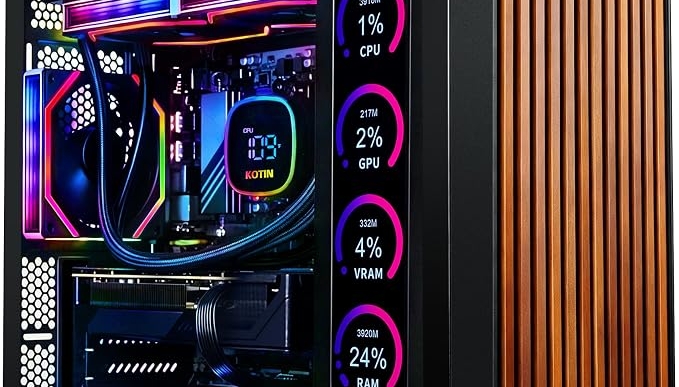 KOTIN Prebuilt Gaming PC Ryzen 7 9700X 16GB DDR5 RTX 5060 Ti 8GB 1TB SSD